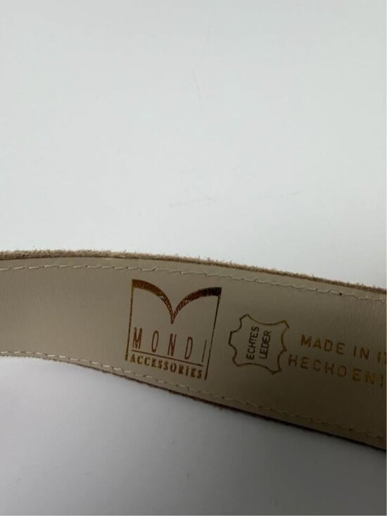 Vintage Mondi Suede Waist Belt Size Small Tan Beige Neutral 80s 90s main image 7